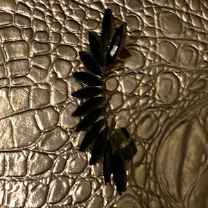 Unique, black, Vintage earring.